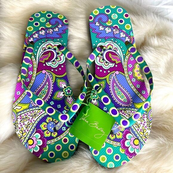 Vera Bradley printed Flip Flops - Picture 1 of 3